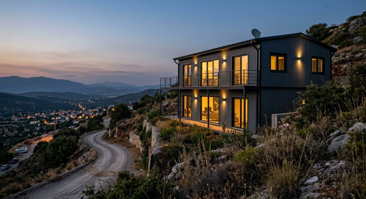 Dubleks Çelik Villa örnek 1